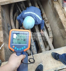 汪场镇管线探测